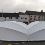 temporary fabric structure